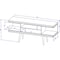 Manhattan Comfort Utopia 53.14" TV Stand with Splayed Wooden Legs and 4 Shelves in Black 19653 - alternate 5